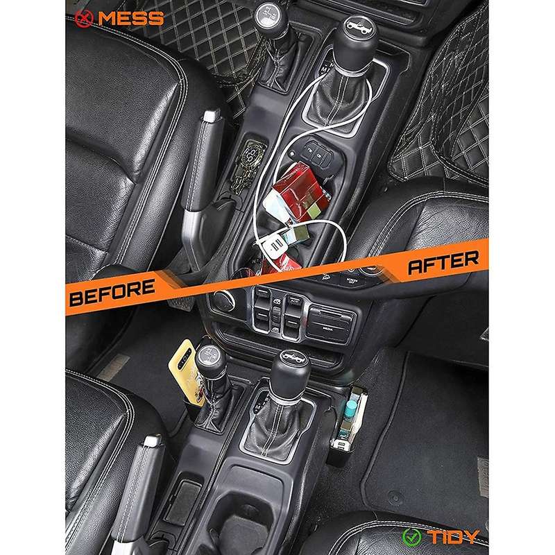 Shifter Storage Box with Usa Flag for 18-22 Jeep Wrangler Gladiator