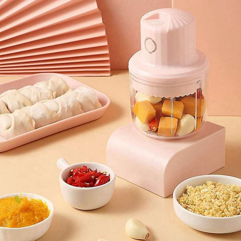 Electric Garlic Chopper 250ml Mini Food Processor Presses Blender B