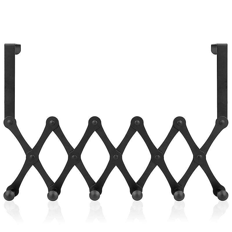 Expandable Over The Door Hook Hanger, Over The Door Rack with 6 Hooks