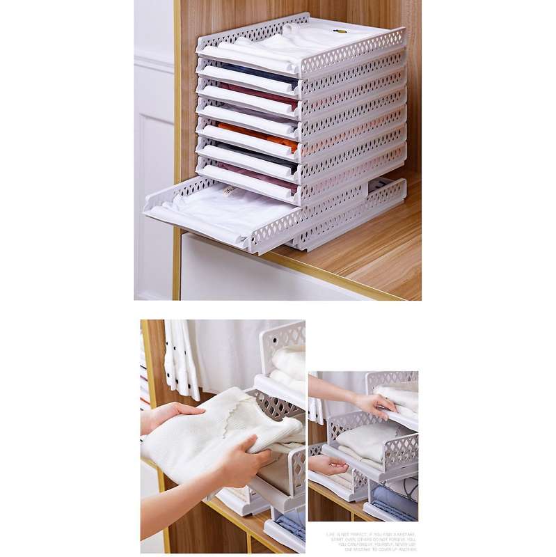 Wardrobe Storage Cabinet Layered Shelf Dormitory Rack Storage 1pc-a