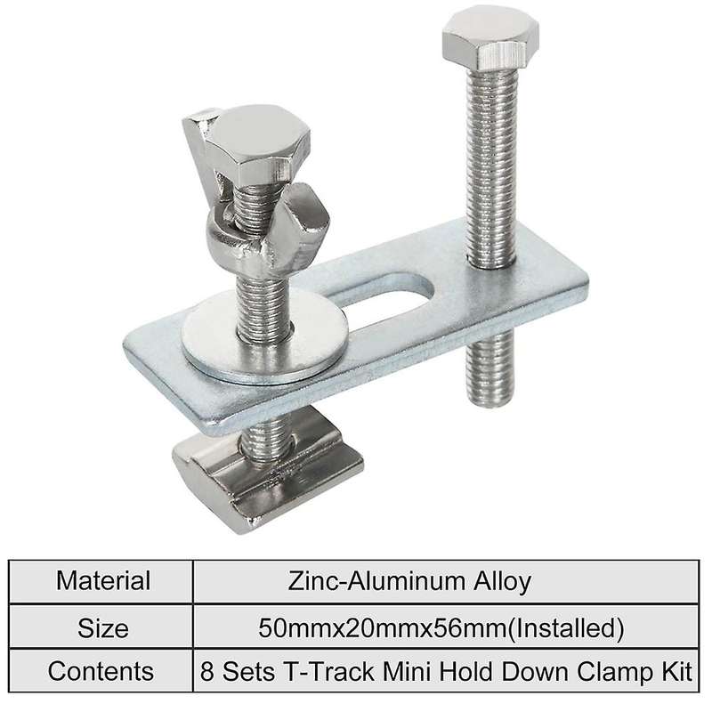 8 Pcs Hold Down Clamp Kit for 3018-pro, 1810-pro Cnc Router Machine