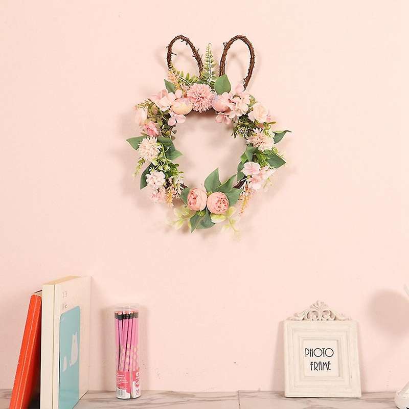 Happy Easter Bunny Garland Home Outdoor Garden Door Wall Decoration