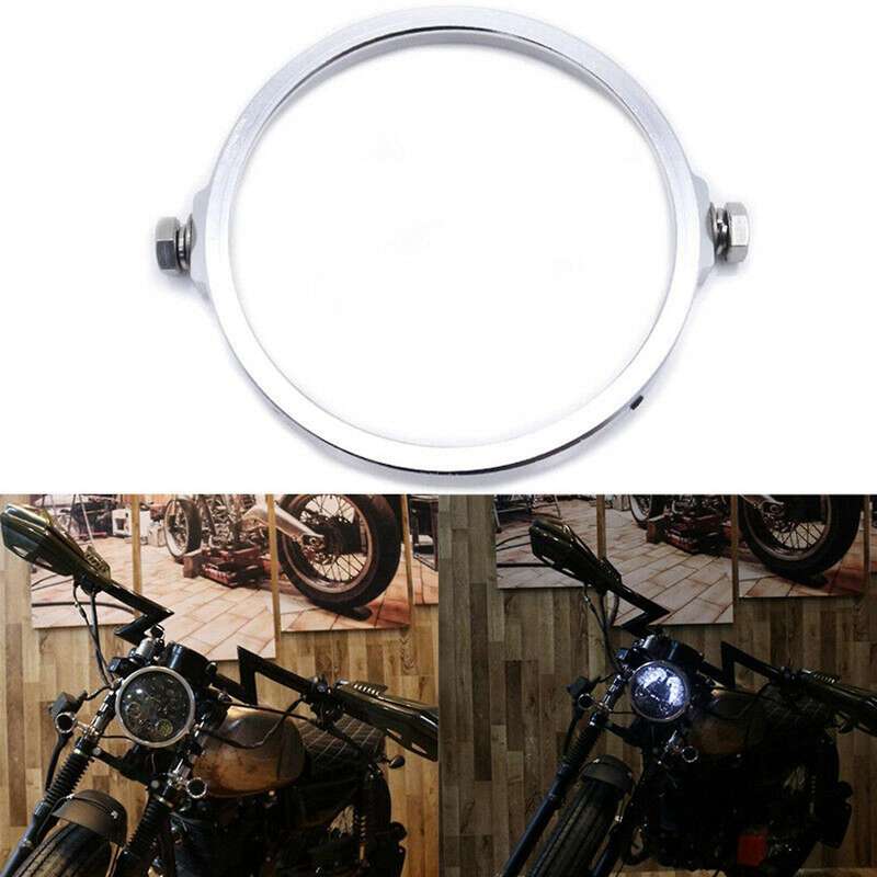 Motorcycles 7 Inch Round Headlight Trim Ring Dirt Bikes Light Ring A