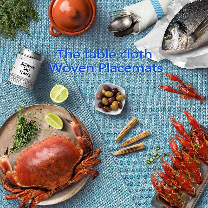 Placemats Place Mat Blue Table Mats Set Of 6 Non Slip Easy to Clean
