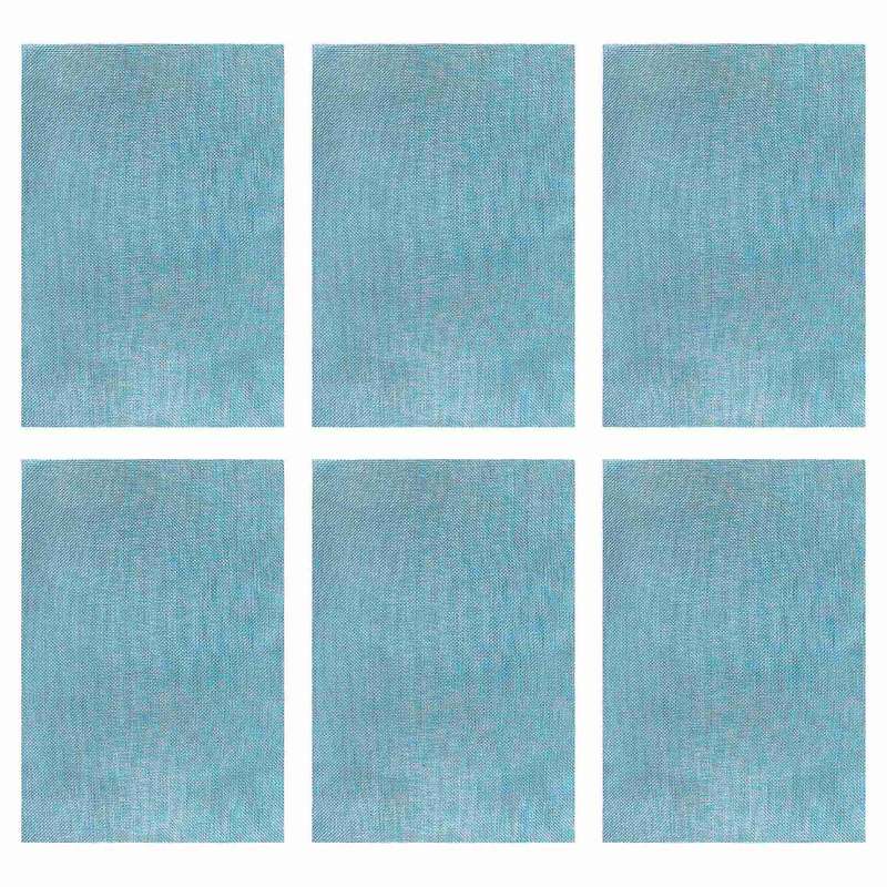 Placemats Place Mat Blue Table Mats Set Of 6 Non Slip Easy to Clean