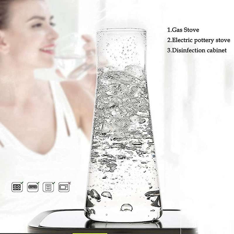 Clear Bedside Water Carafe Set with Tumbler Glass