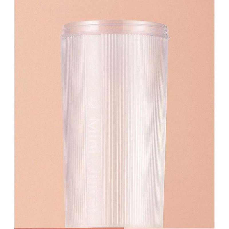 Juicer 6 Blades Electric Blender Usb Fruit Mixer Cup 300ml (pink)