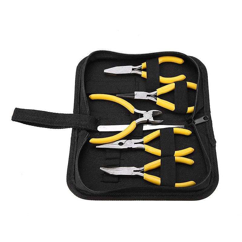 6pcs Jewelers Pliers Set, Professional Jewelry Pliers Tools Kit Round