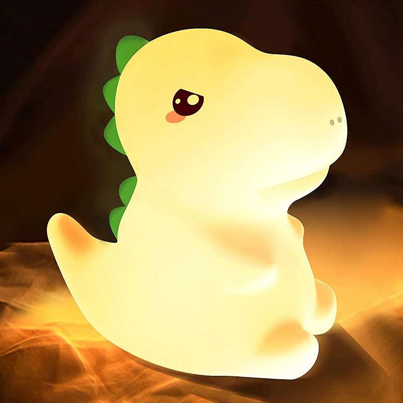 Dinosaur Kids Night Light for Kids Room,silicone Baby Night Light