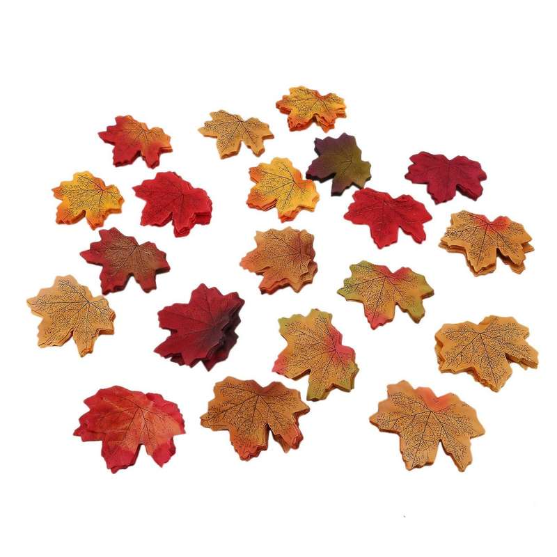 1000pcs Artificial Maple Leaves Decorations,wedding Party Table Decor