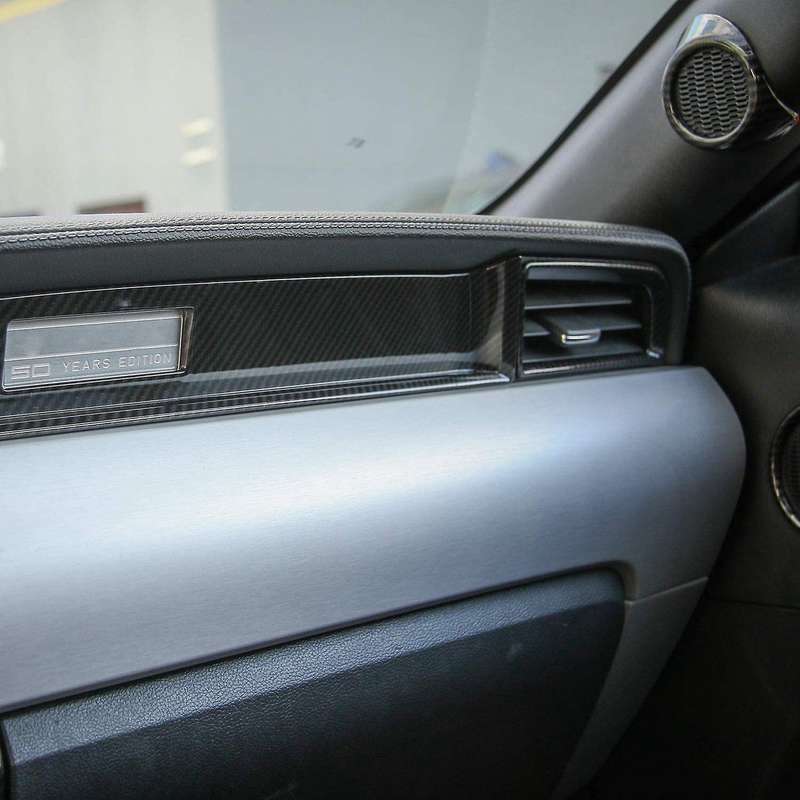 Car Inner Co-pilot Dashboard Cover Trim for Ford Mustang 2015-2017