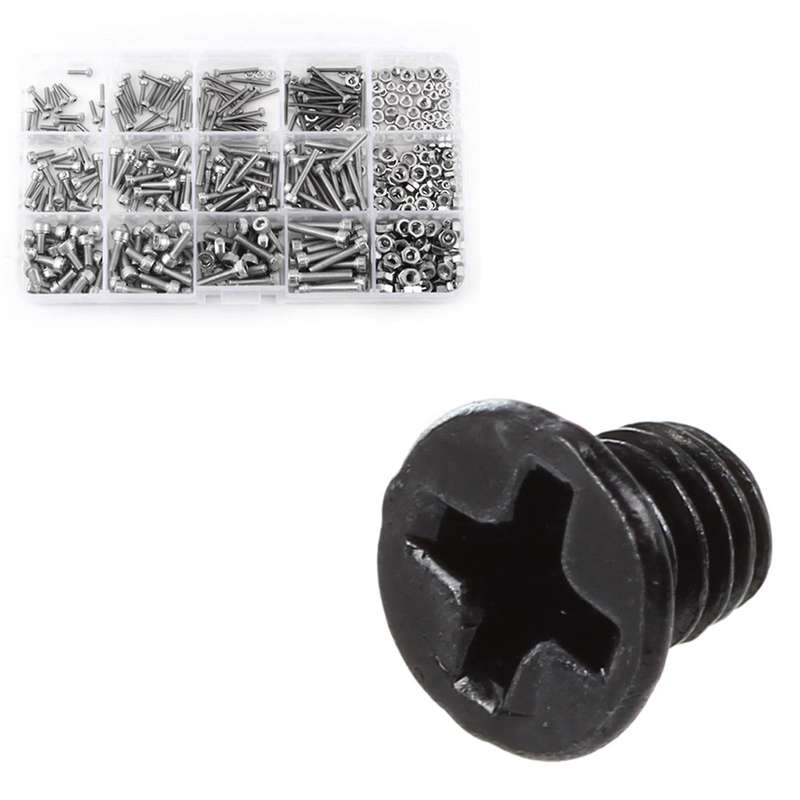 480pcs M2 M3 M4 Hex Socket Screws Set Nuts Repair Tool