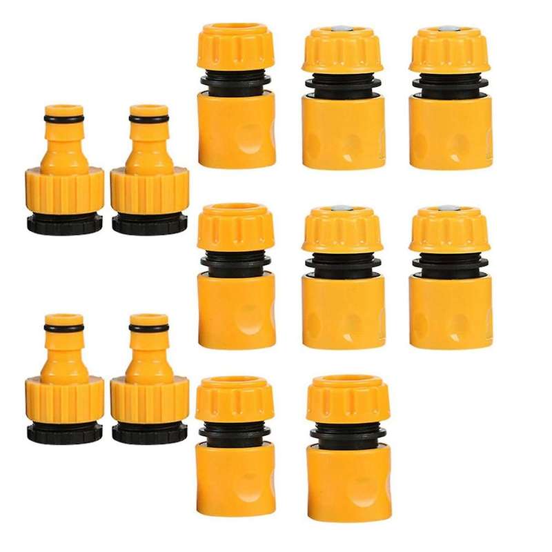 12pcs Garden Irrigation Hose Connectors Kits with Tap & End & Stop