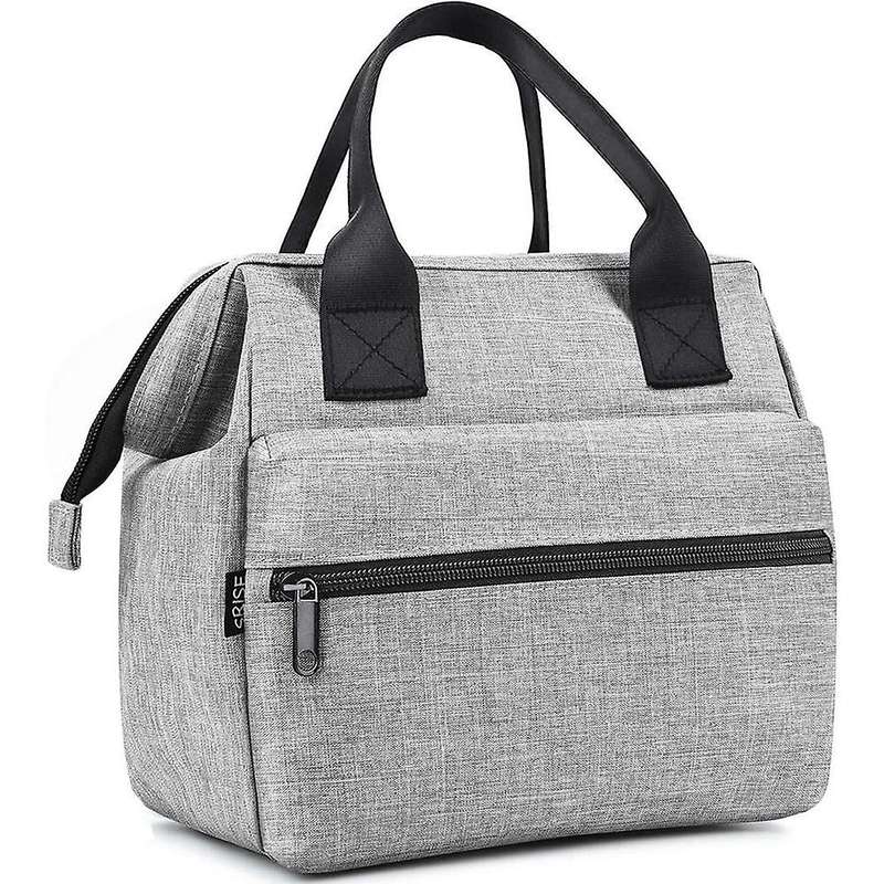 Wide-open Meal Prep Lunch Bags Durable Organizer for Men Work - Gray