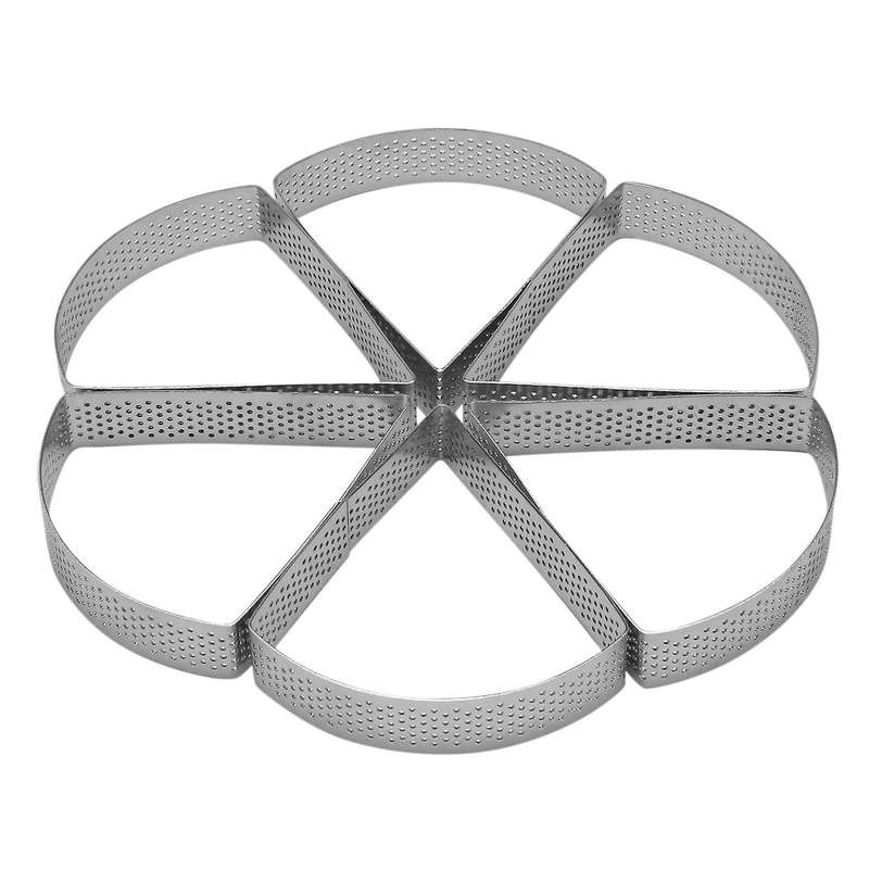 Set Of 6 Stainless Steel Mousse Ring, Diy Dessert Cheese Mousse Mold