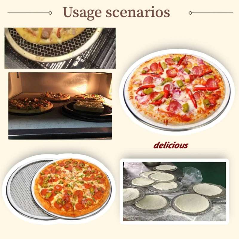 6 Inch Aluminum Pizza Screen Pizza Pan with Holes Pizza Pan