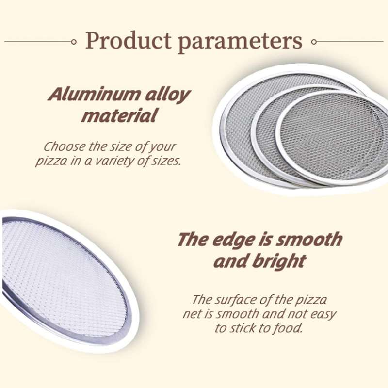 6 Inch Aluminum Pizza Screen Pizza Pan with Holes Pizza Pan