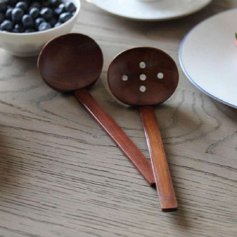 Wooden Hot Pot Spoon Ramen Restaurant Hot Pot Shop Soup Spoon Set