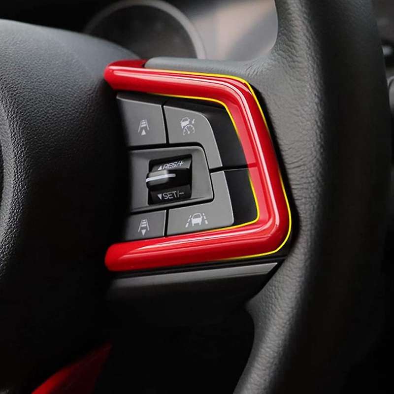 3pcs Car Steering Wheel Panel Cover Trim Frame for Subaru Forester