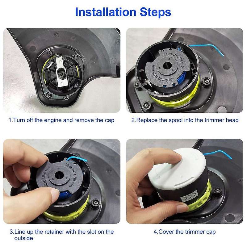 Trimmer Spool Replacement for Ryobi One Plus 18v 24v 40v Auto-feed