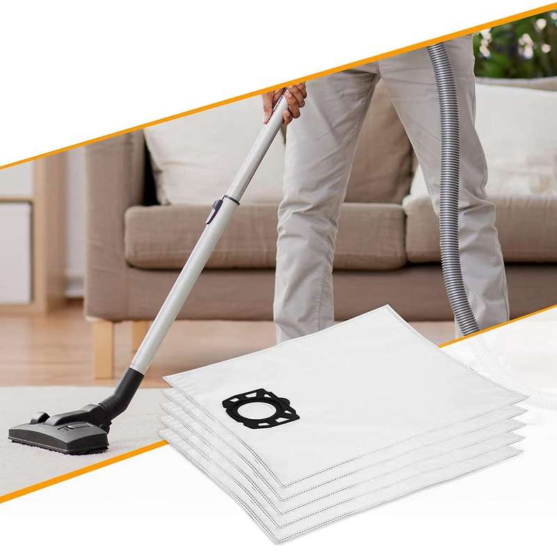 8pack Filter Bags for Karcher Vacuum Cleaner Wd4 Wd5 Wd6 Mv4 Mv5 Mv6