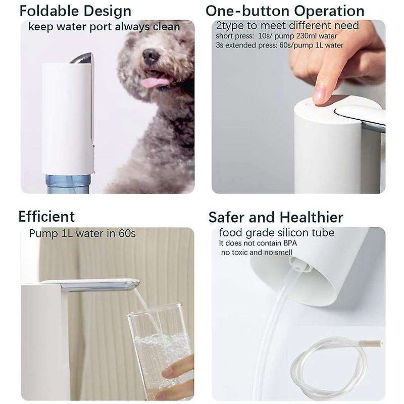 5 Gallon Water Dispenser Foldable Drinking Water Pump Automatic Water