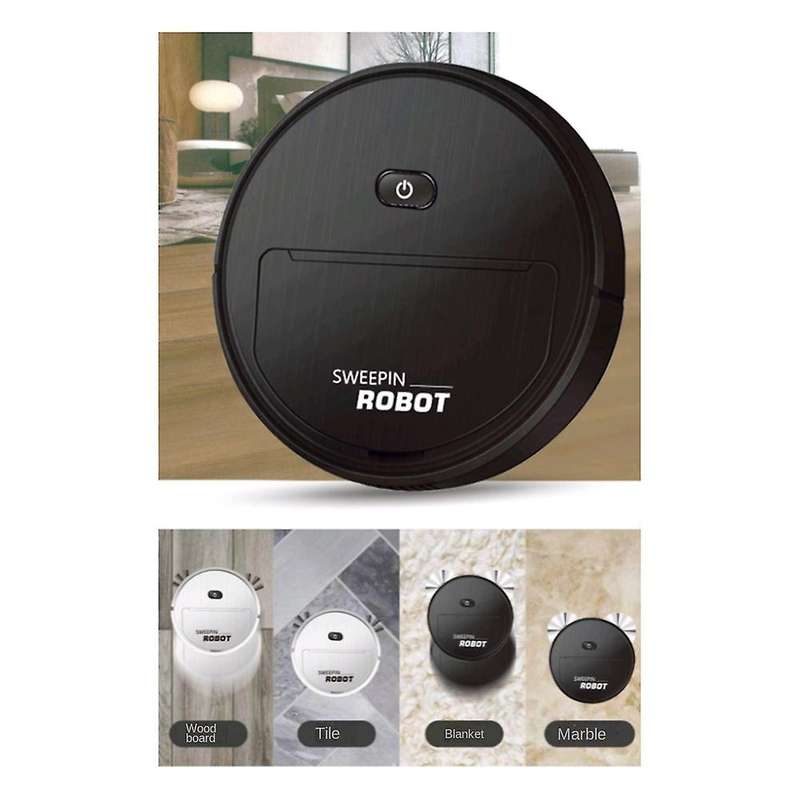 3-in-1 Smart Wireless Sweeping Cleaning Machine Black