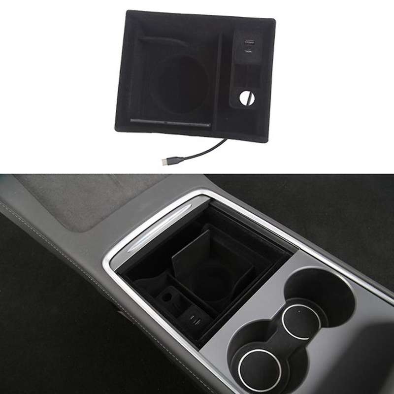 Center Console Organizer for 2021 Tesla Model 3 Y Armrest Storage Box