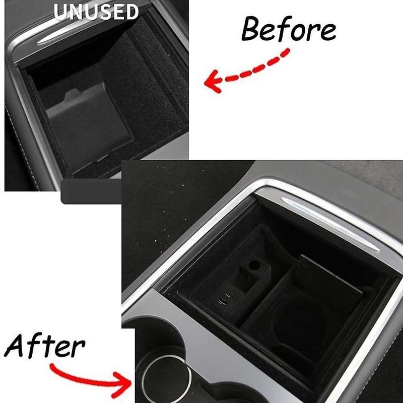 Center Console Organizer for 2021 Tesla Model 3 Y Armrest Storage Box