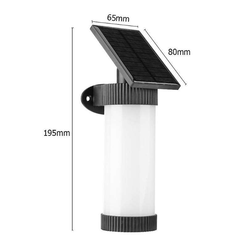 Solar Wall Lights Flickering Flames 102 Led Outdoor Decor Night Light