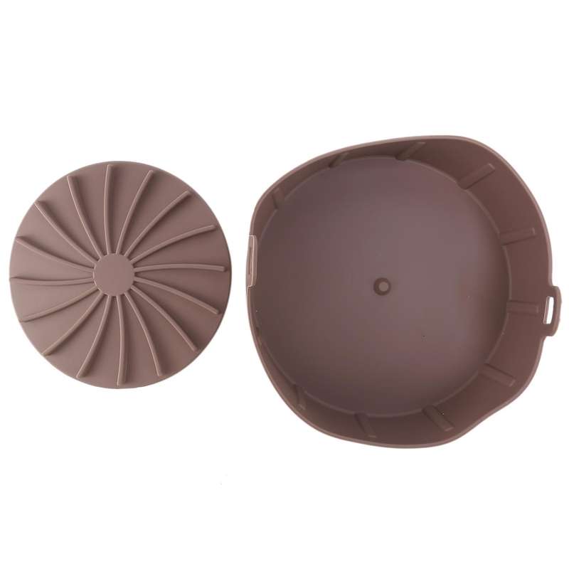 Air Fryer Silicone Pot-replacement for Paper Liners, Brown