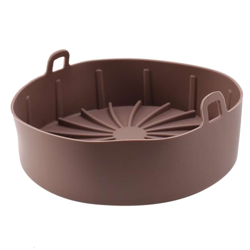 Air Fryer Silicone Pot-replacement for Paper Liners, Brown