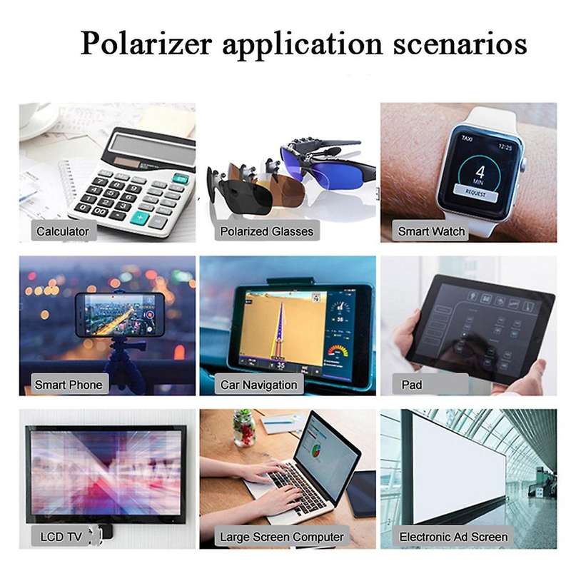 Linear Polarizer Film Lcd/led Polarized Filter (with Adhesive)