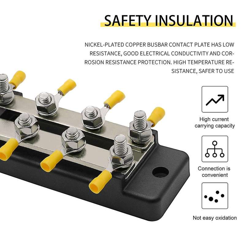 2 Way Dual Row Terminal 150a Bus Bar Block Ground Distribution
