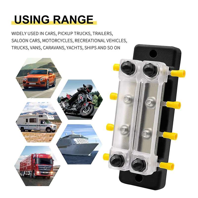 2 Way Dual Row Terminal 150a Bus Bar Block Ground Distribution