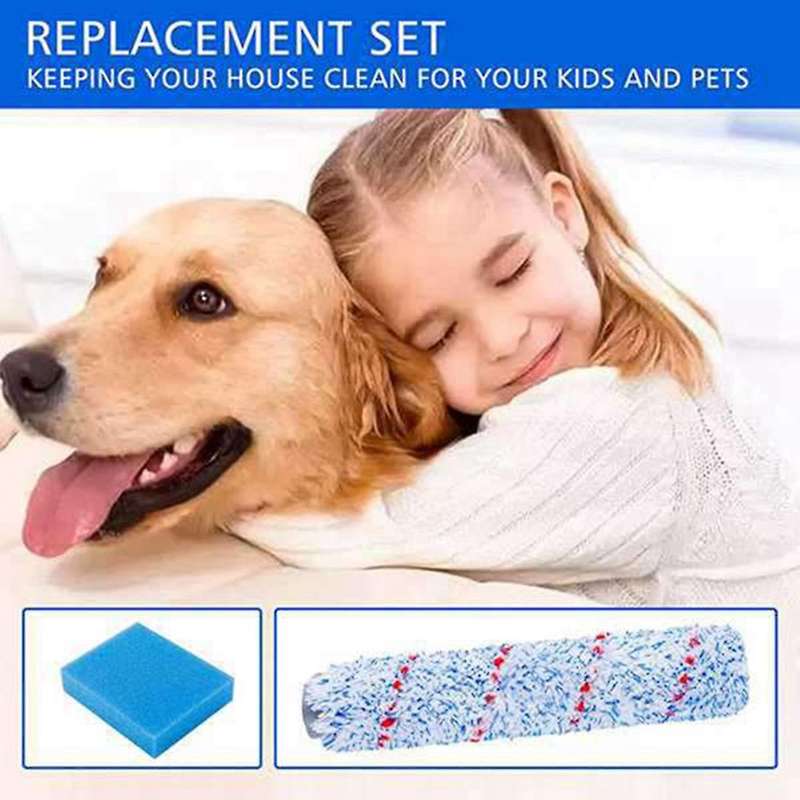 Brush Roller and Pre-filter Foam for Tineco Ifloor Cordless Wet Dry
