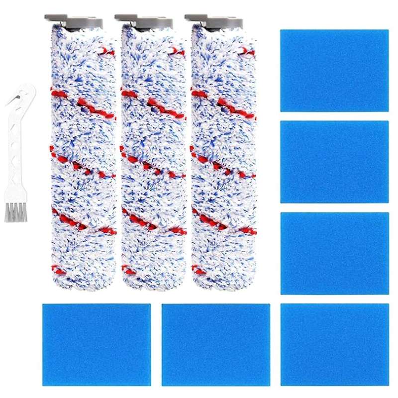 Brush Roller and Pre-filter Foam for Tineco Ifloor Cordless Wet Dry