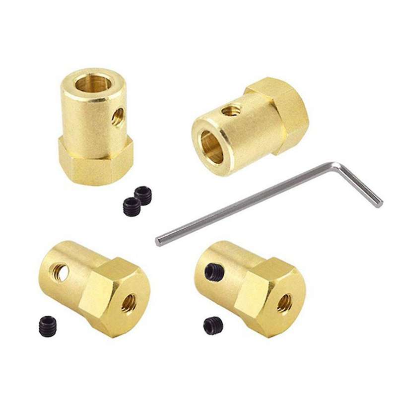 20 Pieces 7mm Motor Flexible Coupling Coupler Connector with Screws