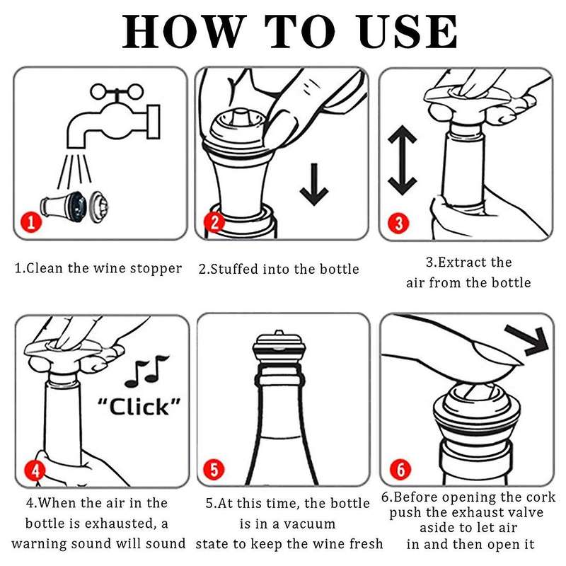 27 Pieces Resealable Wine Pump Vacuum Wine Stopper Wine Stoppers