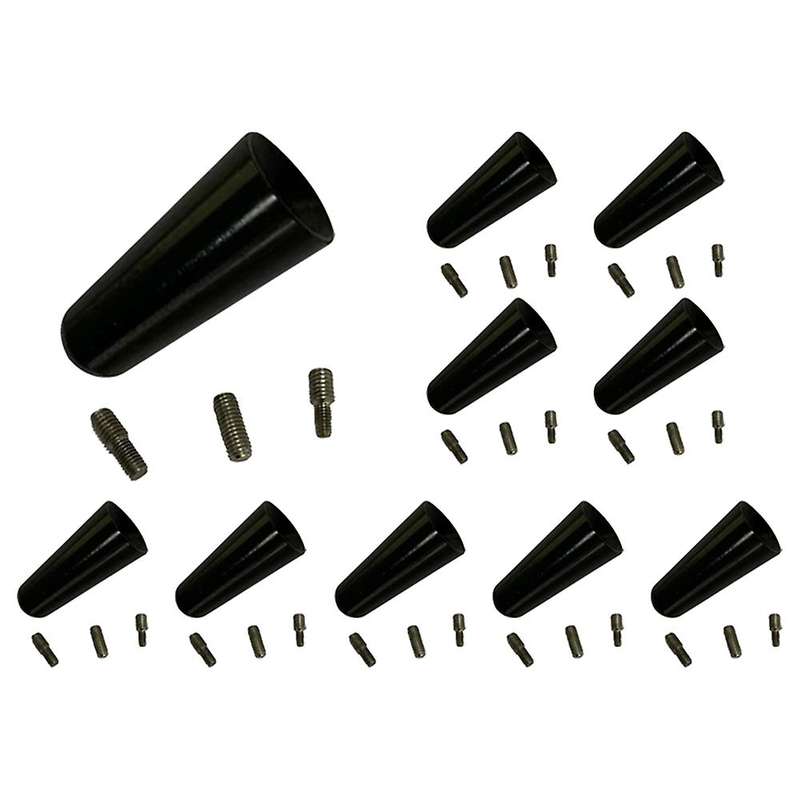 10pcs Aluminum Alloy Antenna 3cm Roof Antenna Short Pole Antenna