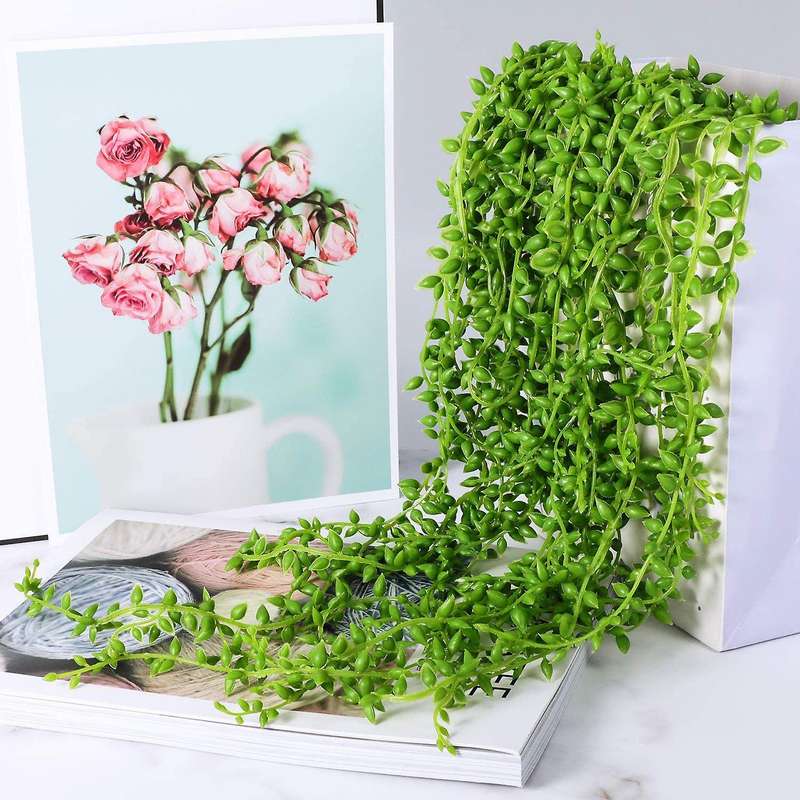 8pcs 32.3 Inches Artificial Hanging Plants for Garden Decoration