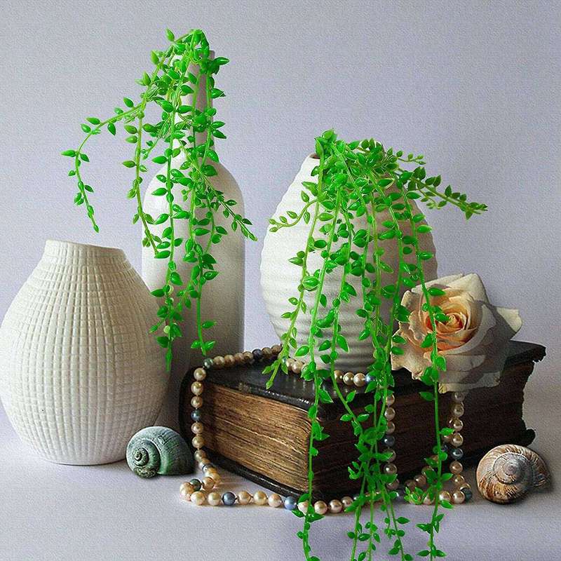 8pcs 32.3 Inches Artificial Hanging Plants for Garden Decoration