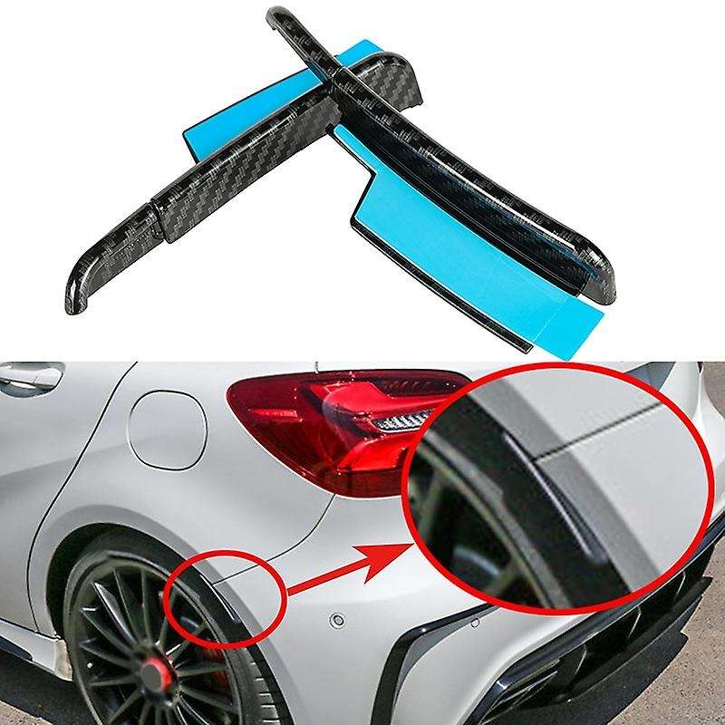 Car Carbon Fiber Fender Arch Trim Sticker Wheel Eyebrow Lip
