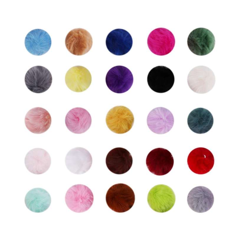 Acrylic Keychain Blanks with Key Rings Tassel Jump Rings Plush Balls