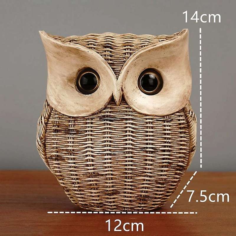 Owl Statues Resin Living Room Ornaments for Interior Home Decor Craft