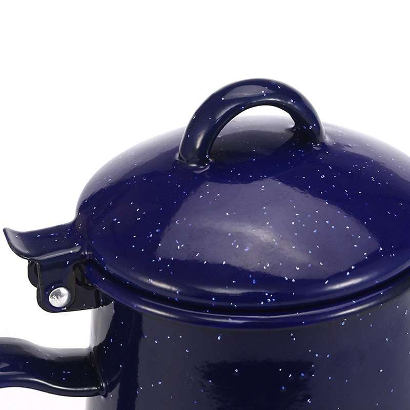 1.2l Enamel Coffee Pot Hand Tea Water Kettle Teapot Vintage