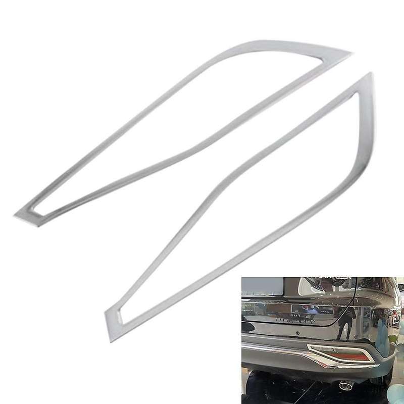 For Toyota Harrier Venza 2020 -2022 Silver Rear Fog Lamp Cover Trim