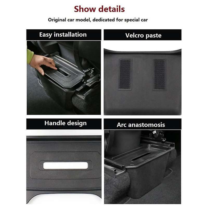 Under Seat Storage Box for Tesla Model Y 2021 Parts without Cover