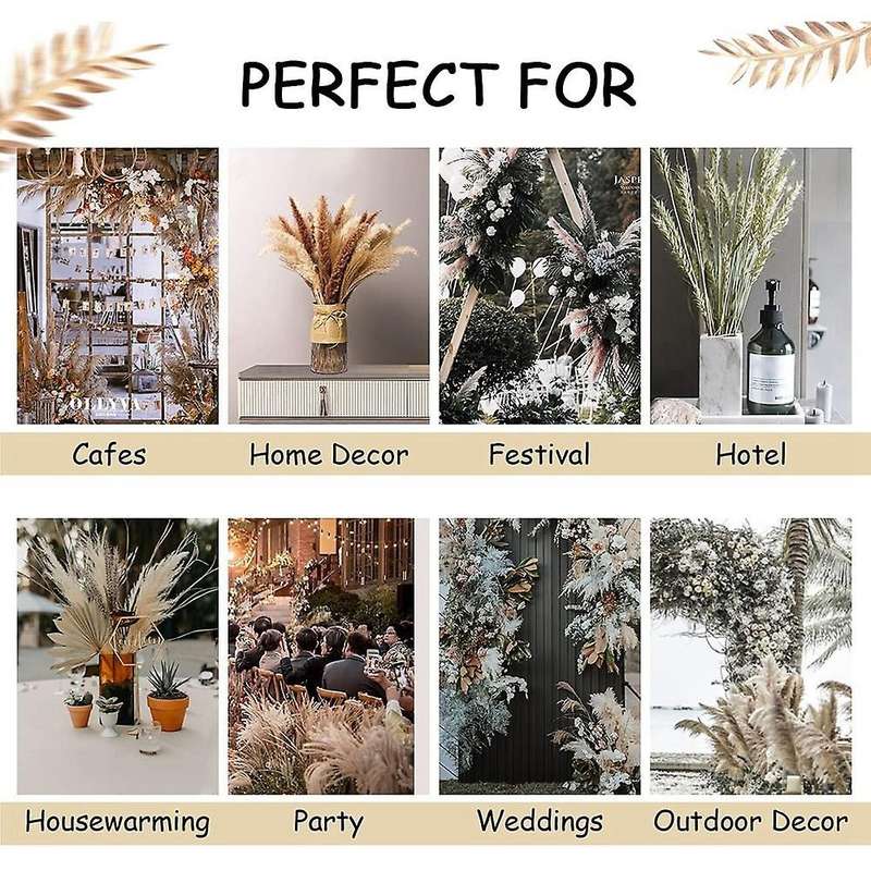 Dried Pampas Grass Boho Decor for Vase Flower Arrangements Home