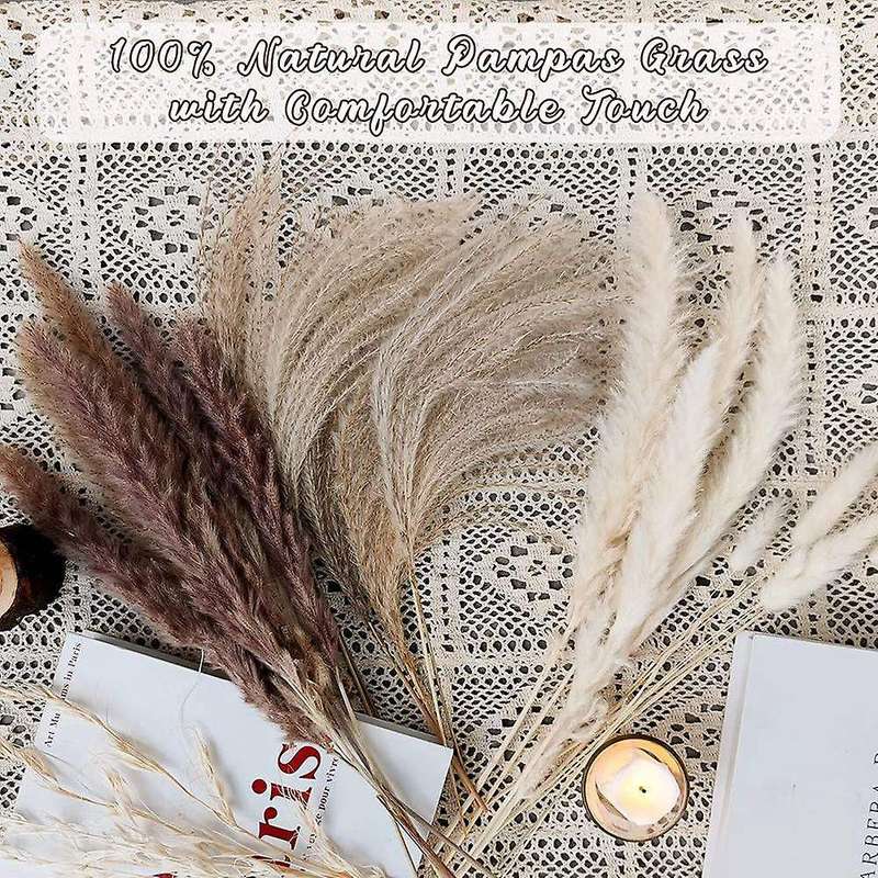 Dried Pampas Grass Boho Decor for Vase Flower Arrangements Home